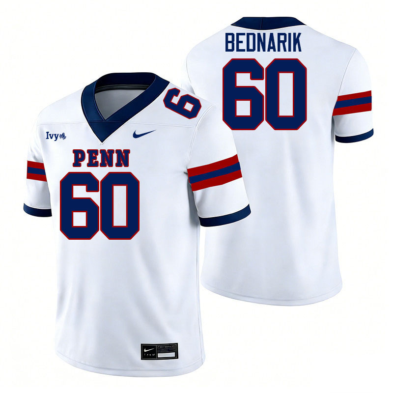 Pennsylvania Quakers #60 Chuck Bednarik College Football Jerseys,Uniforms Stitched-White